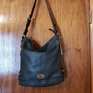 Beautiful Teal Green Fossil Maddox hobo